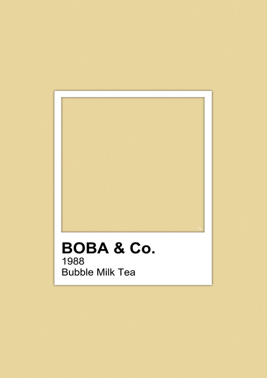 Poster Boba Bubble Milk Tea Drink Color swatch