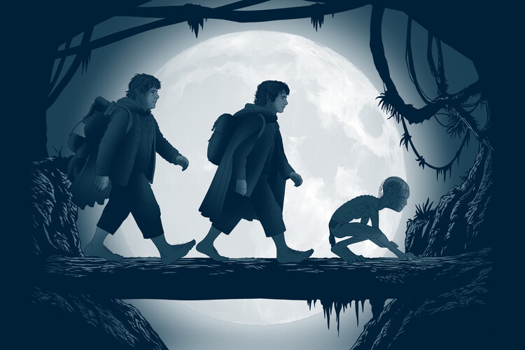 Плакат Walking to destroy the ring