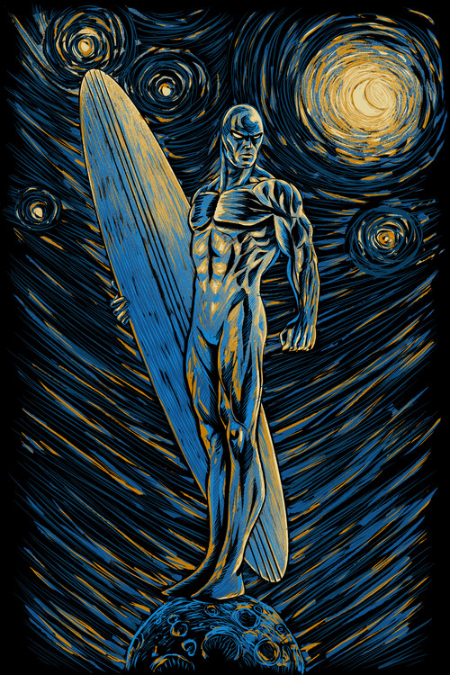 Poster Starry Surfer