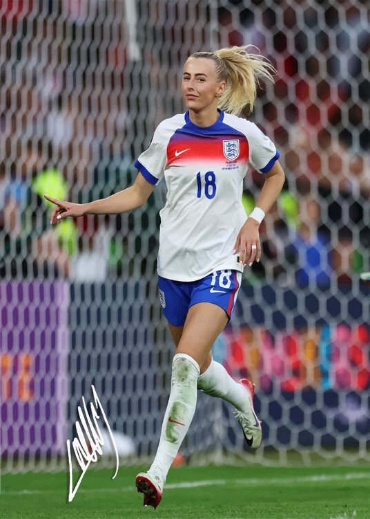 Poster Women Footballer Celebration