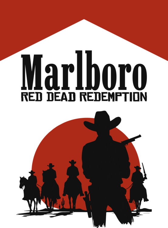 T-shirt Marlboro - Red Dead Redemption
