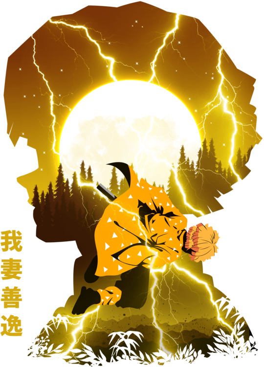 T-shirt Zenitsu Thunder Breathing