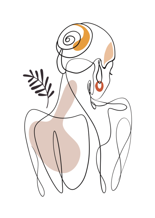 T-shirt Emel Tunaboylu - Line Art - Pose