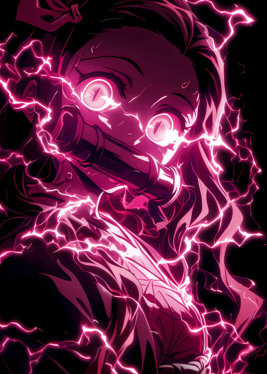 Plakát Nezuko Neon