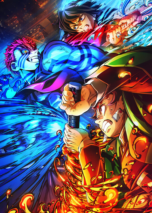 Plakát Clash of Water and Flame