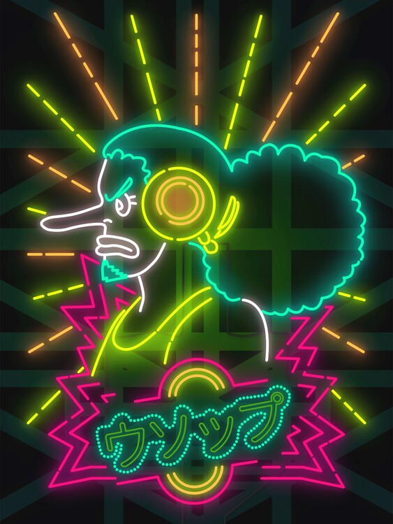 Canvas Print The Pirate Sniper Neon Art