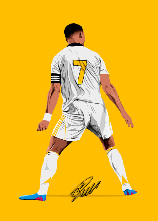 Poster Drawing Art CR7 Illustration Poster Trending