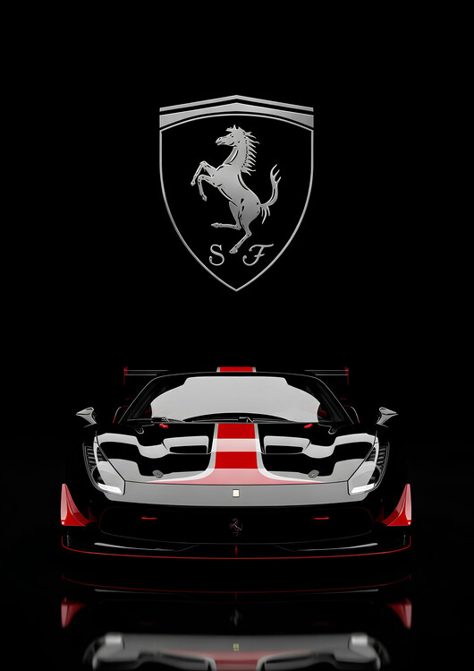 Plakát Track Weapon: Ferrari 488  Studio Portrait
