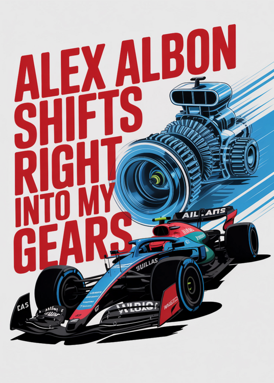 Poster Alex Albon Shofts My Gears