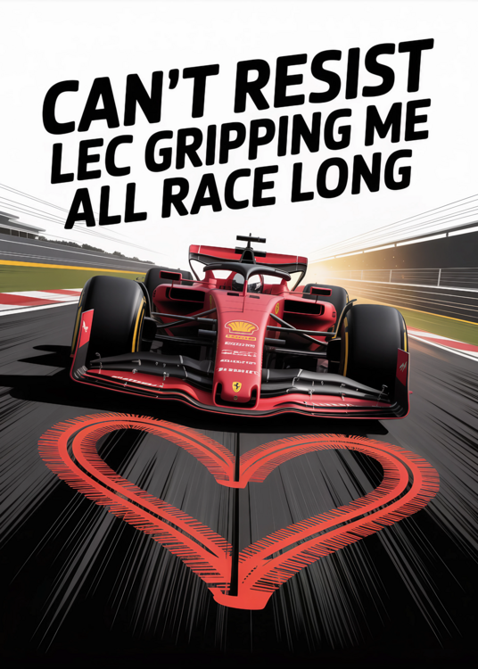 Poster Charles LeClerc Funny F1 Artwork
