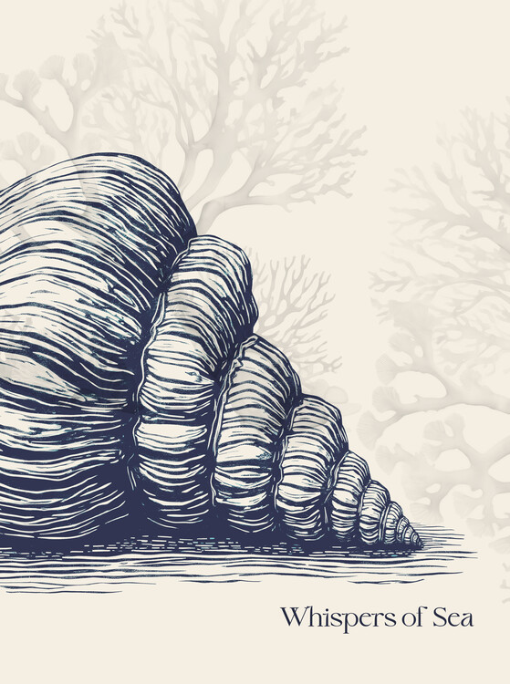 Poster Whispers of sea