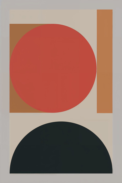 Plakat Earthy Modern Shapes