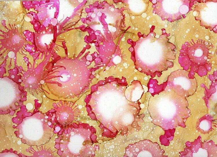 Poster Alcohol ink art.