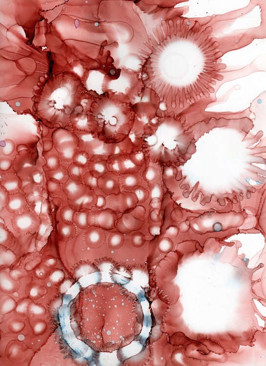 Poster Alcohol ink art.