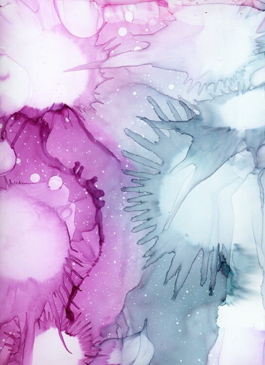Poster Alcohol ink art.