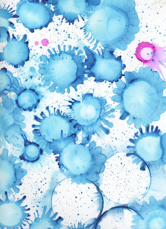 Poster Alcohol ink art.