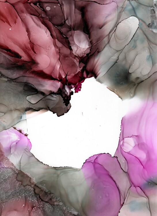 Poster Alcohol ink art.