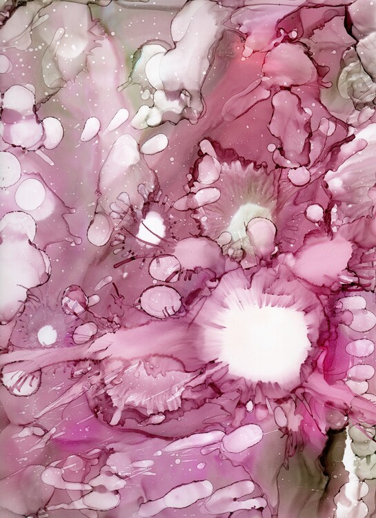 Poster Alcohol ink art.