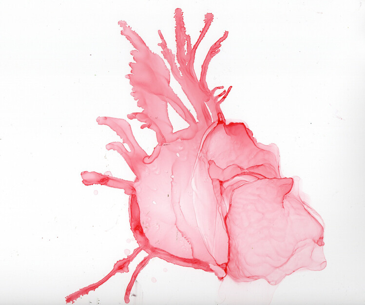 Poster Alcohol ink art.