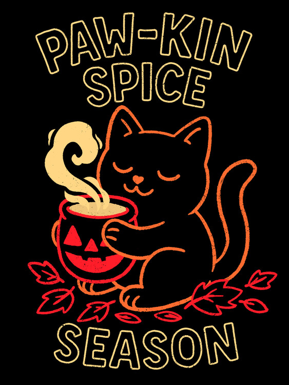 Плакат Paw-kin spice season cat