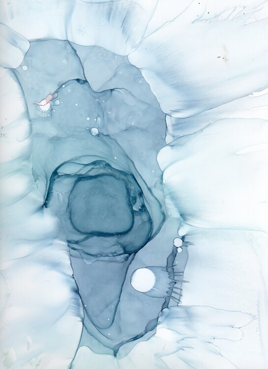 Poster Alcohol ink art.