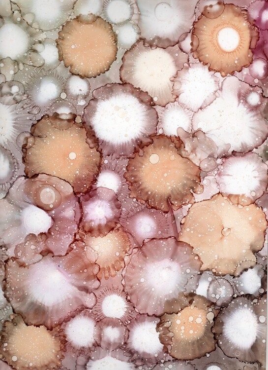 Poster Alcohol ink art.