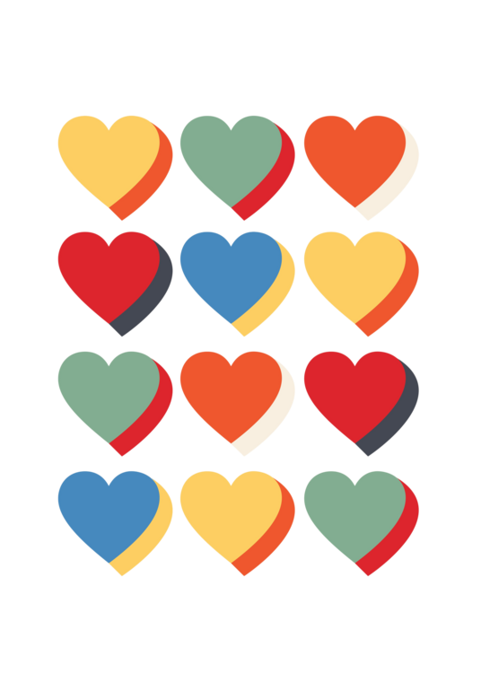 T-shirt Love Heart Poster