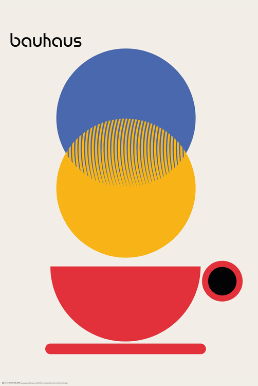 Poster Bauhaus Coffee Abstract
