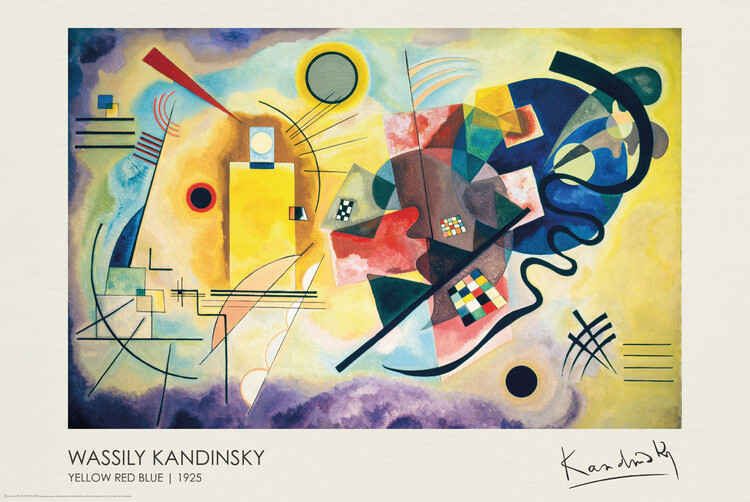 Poster Yellow, Red, Blue (1925)