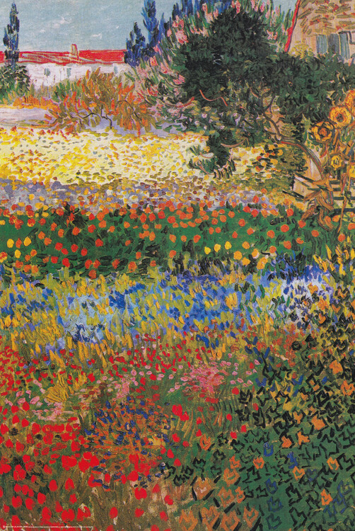 Poster Garden in Bloom, Arles, July 1888