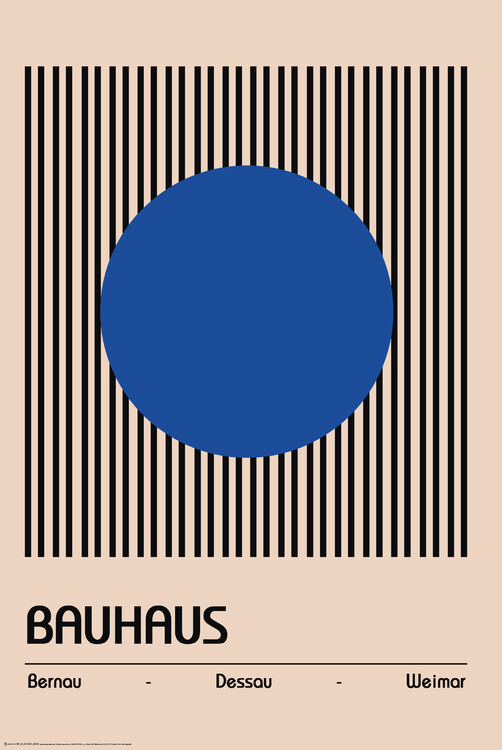 Poster Bauhaus Blue Poster