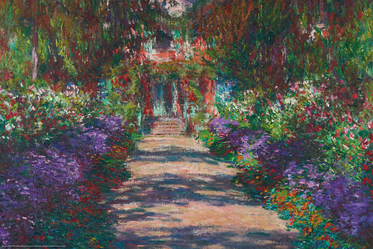 Poster Pathway in Monet’s Garden, Giverny