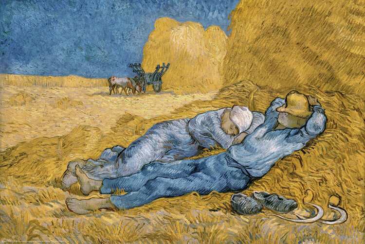 Poster Siesta by Vincent van Gogh