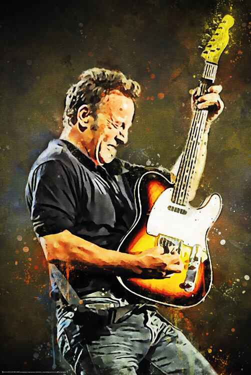 Poster Bruce With A Guitar