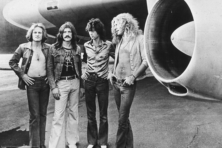 Poster Led Zeppelin With The Starship, 1973