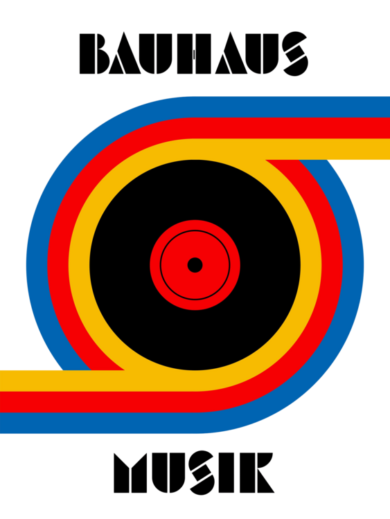 T-shirt Bauhaus Musik Vinyl