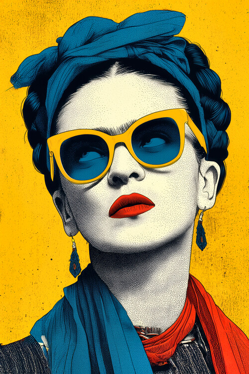 Poster Frida Kahlo Pop Art