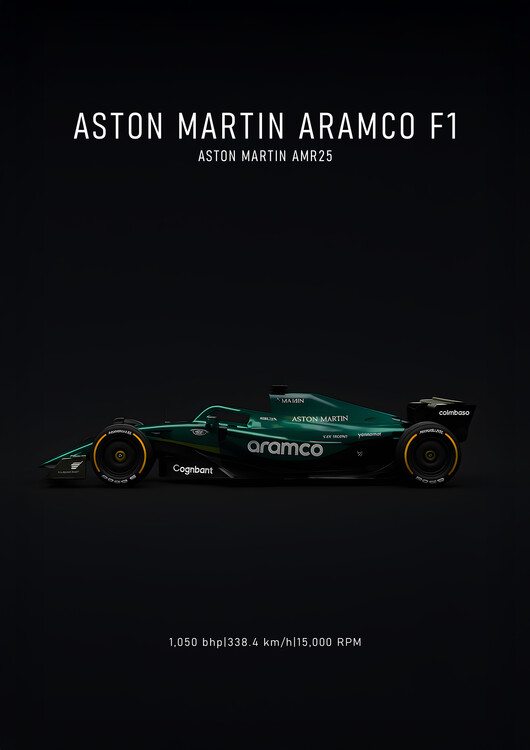 Poster Aston Martin AMR25 Car Poster
