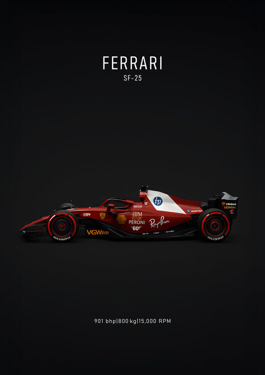 Poster Ferrari SF‑25 Car Poster