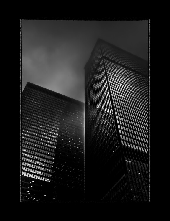 Poster Downtown Fogfest No 17 with Border