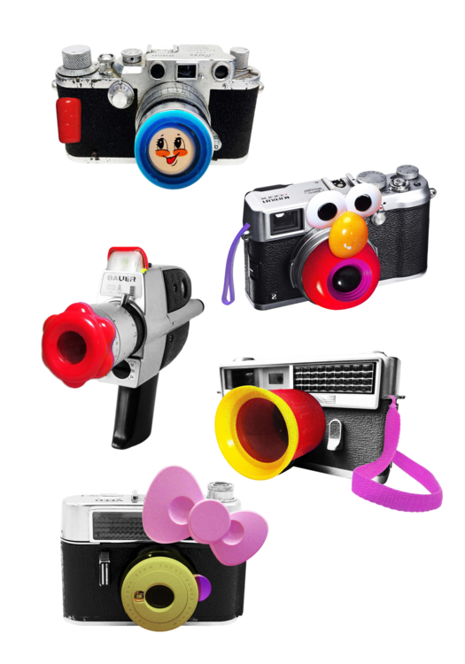 Canvas Print Toy Cameras