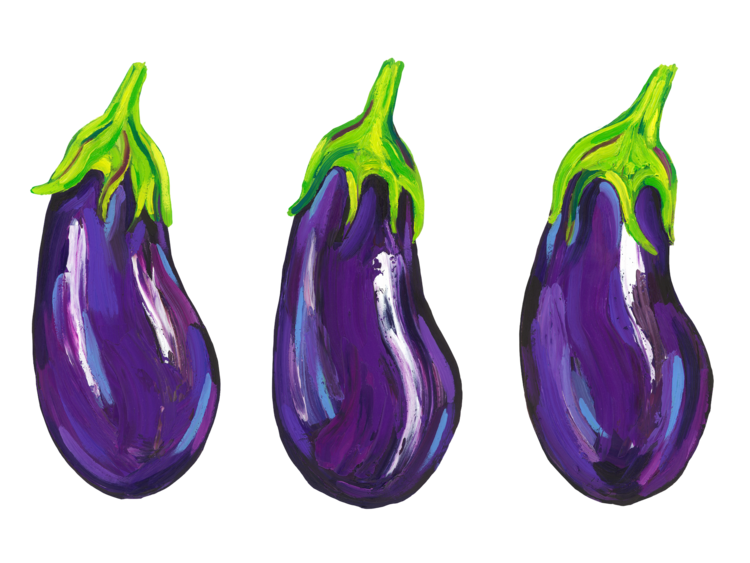 T-shirt Aubergines