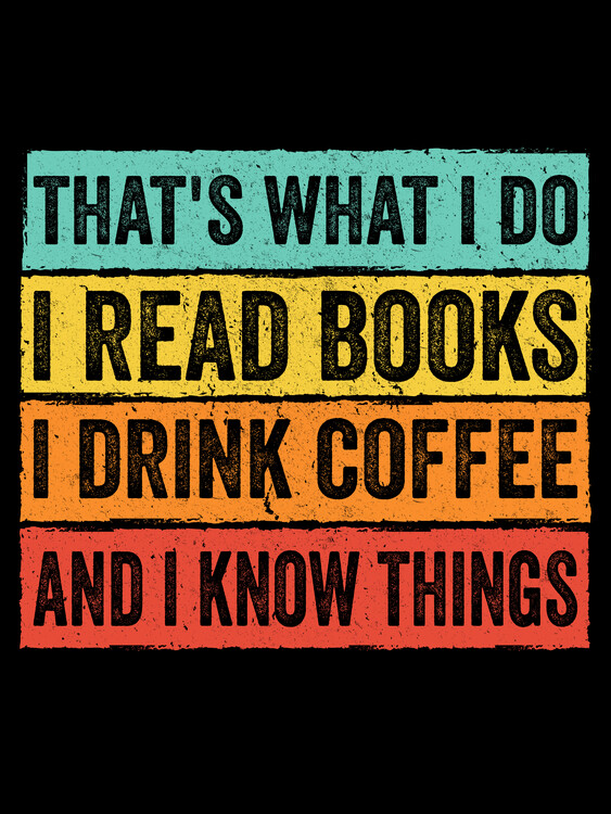 Plakat Read books and know things