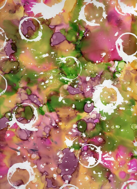 Poster My alcohol ink art.