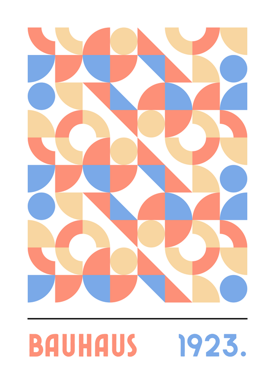Poster Bauhaus Abstract Art