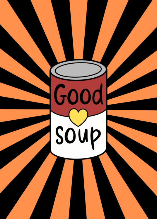 Plakát Retro soup