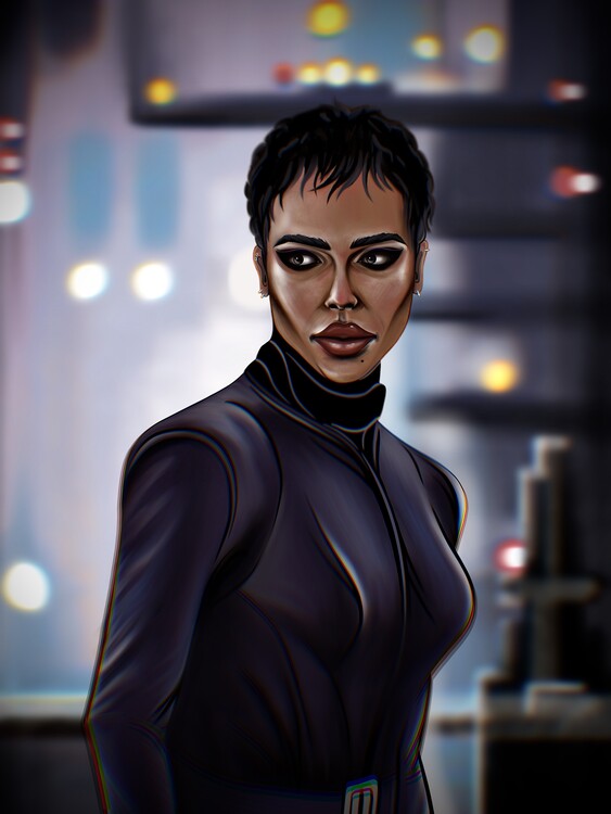 Canvas Print The Night Cat