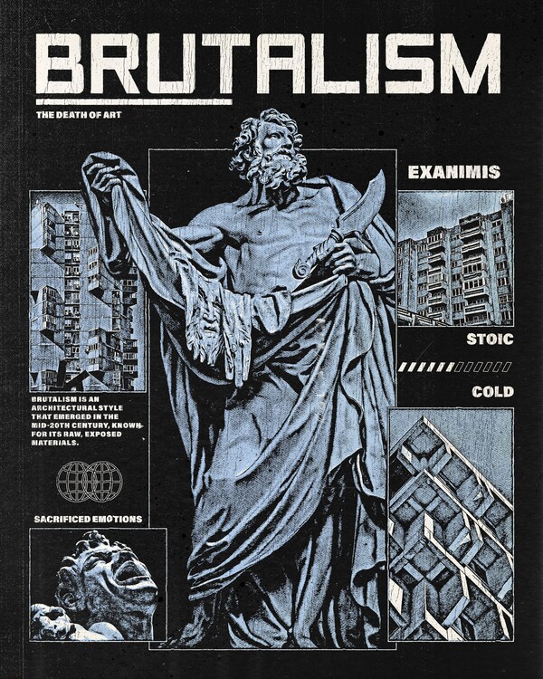 Плакат Brutalism - Brutalist Design