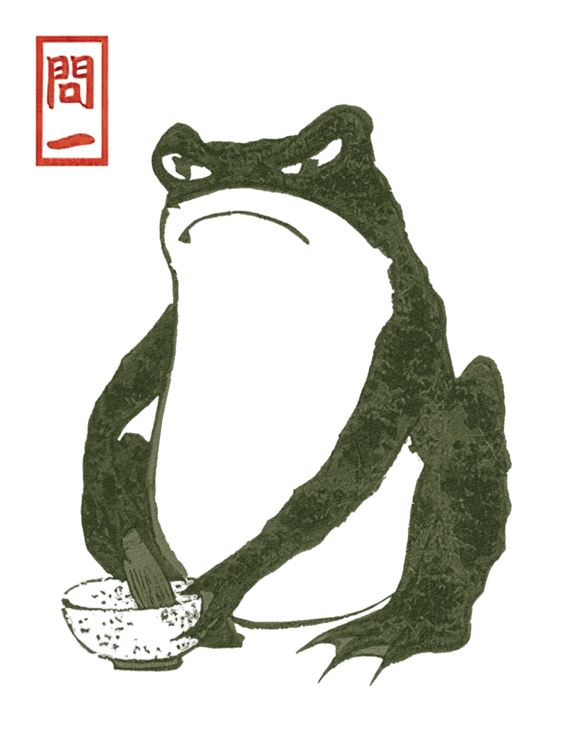 T-shirt Japanese Grumpy Toad