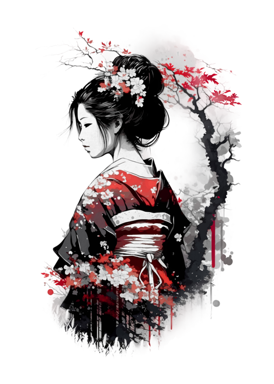 T-shirt Geisha